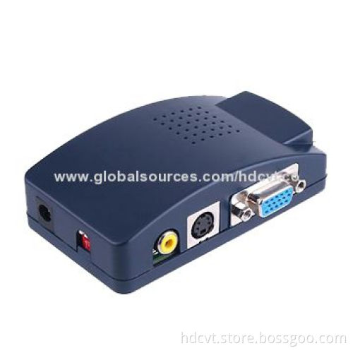 VGA to CVBS Converter with OSD Operating Display, Up to 108Hz Refresh Rate